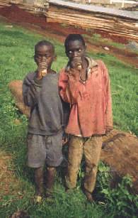 Two of the worst affected street children